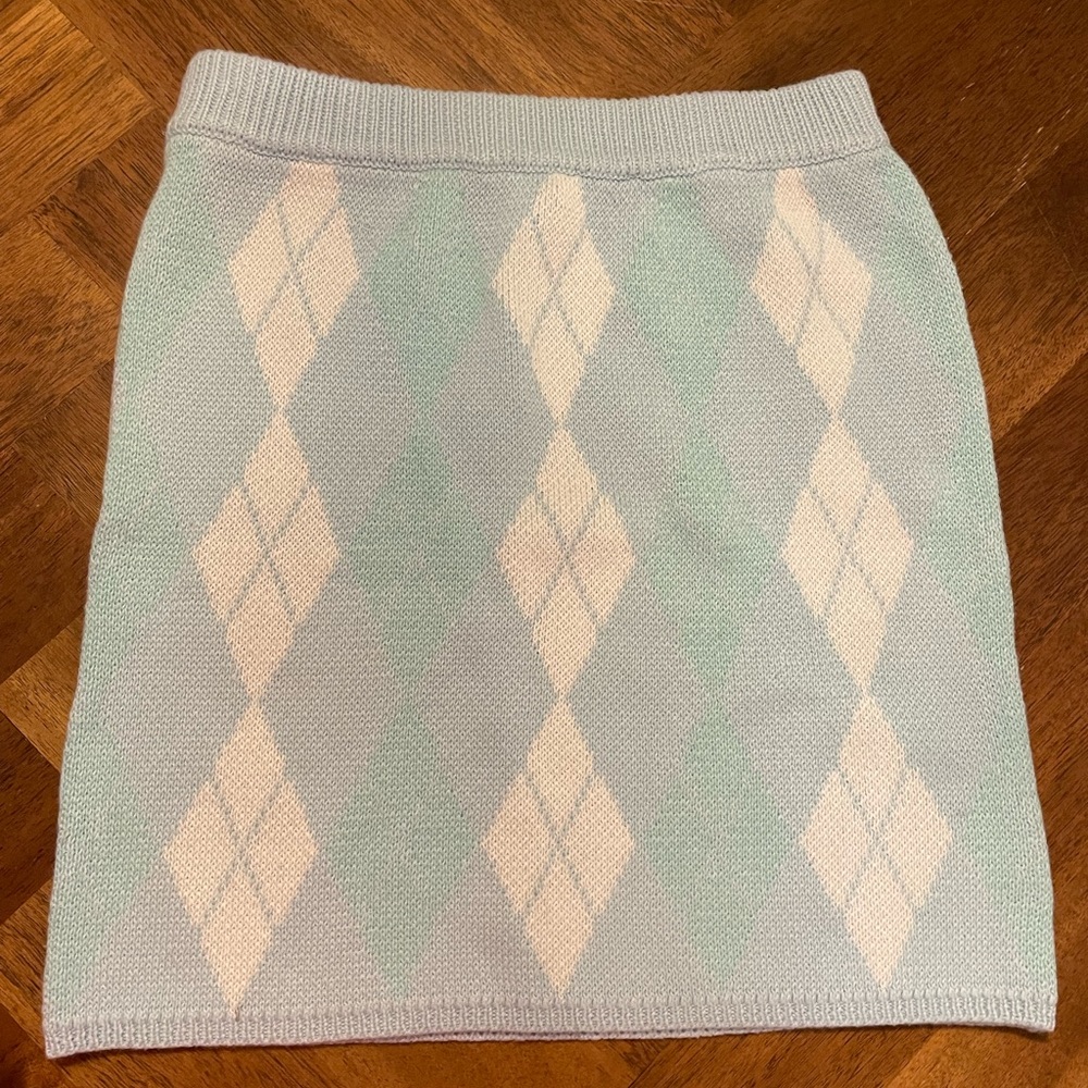 Argyle skirt